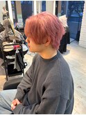 ブリーチカラーピンクベージュ