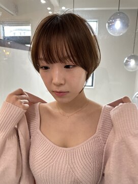 ロンドエニカ 大宮(Lond enika) イメチェン外ハネボブ美髪ワイドバングレイヤーショート/大宮