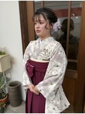 〈卒業袴〉着付け・ヘア・メイク・レンタル全部一式☆
