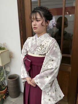 〈卒業袴〉着付け・ヘア・メイク・レンタル全部一式☆