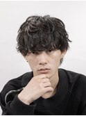 シャドウパーマ無造作カールルーズパーマ