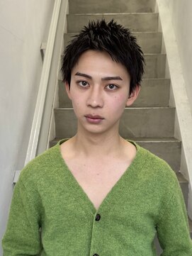 クロト(Clotho) スパイキーショート/ツイストスパイラル波巻きメンズウルフ