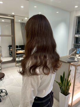 ガリカ 横浜(Gallica) ブリーチなしカラー×ショコラブラウン