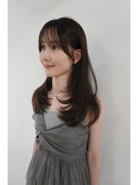 ミヨン 京都烏丸店(miyon) 【miyon】韓国レイヤーカット×暗髪カラー×髪質改善