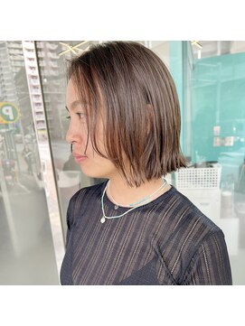 20代30代ボブ/ミディアムレイヤー／グレージュ/透明感/天神/大名