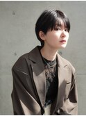大人ハンサムマッシュくびれショート絶壁解消カット◎