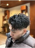 海外風ツイストスパイラルパーマ