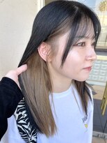 ディーヴァヘアーエズ(DIVA hair Eze) ブリーチ1回★イヤリングベージュカラー 艶髪ロング
