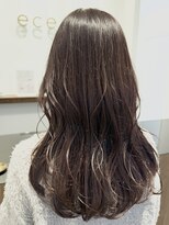 イース シー(ece.sie)&nbsp;ロングローレイヤー ×ラベンダーブラウン