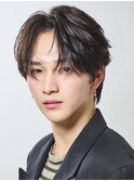 シースルーセンターパート大宮毛流れフェザーパーマ韓国ヘア