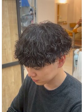 エッジ(EDGE) 大分メンズ刈り上げショートマッシュ無造作シャドウパーマ