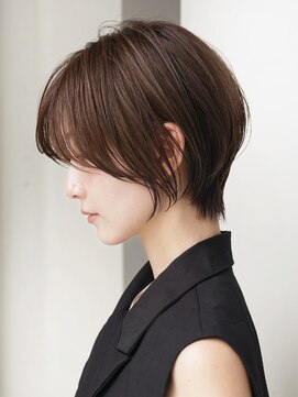 ソワネ 表参道(soigne) 表参道白髪ぼかしマッシュショートヘアッシュベージュ40代50代