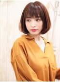 +animoせんげん台+ボルドーカラー☆小顔ハッシュカットボブd