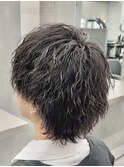 縦落ちツイストスパイラルウルフパーマ