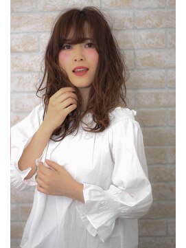 ソア 武蔵小杉(SOAR) 無造作黒髪伸ばしかけラフヴェールウェーブの小顔フェザーロング