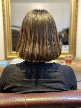 ナインヘアー(NINE HAIR) 【NINE HAIR】大人かわいいナチュラルボブ＿デジタルパーマ