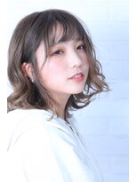 クオン(Hair Design Cuon)&nbsp;【丸顔◎Aラインシルエット】airlyロングボブ