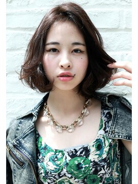 マノン バイ エイチ(MANON by H) 《MANON》大人ボブセンターパート×パープルブラウン