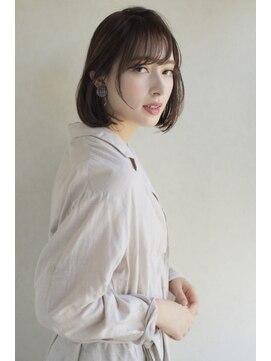 アリーズ シブヤ(ALLYS shibuya) ボブカット ショコラアッシュ シースルーバング