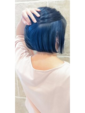 シャンティ 平岸店(Shanti) インナーカラー　☆ブラック＆ブルー☆　　松本　崇