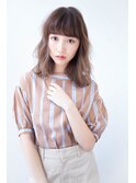 可愛さ引き立つハイライト×シフォンベージュ