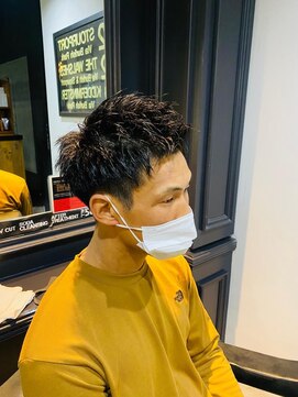 メンズサロン ウエストサイドカットクラブ(Men's West Side Cut Club) 2ブロック×パーマスタイル