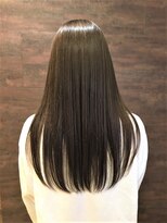 ブロッサム ひばりヶ丘(Blossom) 20代30代大人可愛い艶感グレージュ切りっぱなしロング