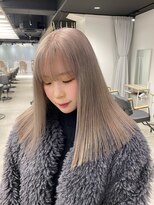 ゼスト 八王子店(ZEST) ダブルカラー/ハイトーン/グレージュ/ベージュカラー/永尾しおり