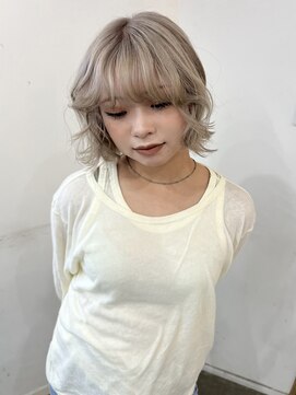 リヴ ウメダ(LIV umeda) くすみベージュ/ブリーチ/ダブルカラー【梅田】