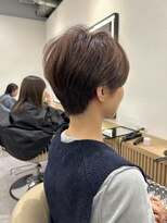 ロンドプロフィール 浦和(Lond profil) 大人可愛い20代30代40代黒髪前下がりショートボブ丸みショート◎