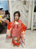 七五三着付け＋ヘアーセット、3才