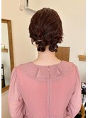 ツインお団子ヘア*お呼ばれヘアアレンジ