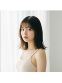 エアリー感もウエット感もキマる ミディアム×黒髪