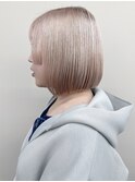 *ハイトーン姫カット前下がりボブ耳かけボブミニボブ30代40代1