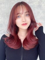 ラフィスヘアーエン 宝塚店(La fith hair enn) 【La fith】ヨシンモリ×韓国風×くびれレイヤー×ブリーチ