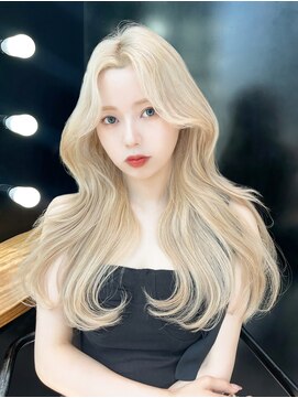 アルバム 銀座(ALBUM GINZA) フェミニンウェーブヘアロング_F0906