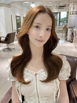 フォルテ 表参道店(FORTE) 【フォルテ千鶴】暗めカラー/韓国ヘア/ミディアムヘア/髪質改善