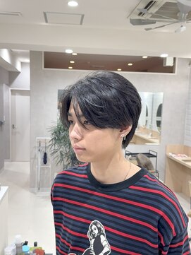 メレ 仙台(Mele) 仙台メンズヘア/シースルーセンターパート/メンズセンターパート