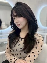 フォンズ(FONS)&nbsp;ダークショコラカラー/秋カラー/ロングレイヤー/顔周りカット