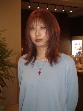 《marin》layer cut × bleach pink