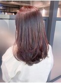 ロング韓国ヘアおくれ毛美髪顔周りレイヤー_ba545261