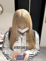 ブレスシイ 大阪梅田(brace SII) 【fuka】ブロンドベージュ/リタッチカラー/ハイトーン