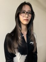イェン(Yen.) 裾カラーグラデーションカラーデザインカラーレイヤーカット