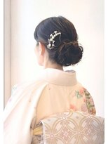 ヘアアンドメイク スタジオ ミムロ(HAIR&MAKE STUDIO MIMURO) ママの訪問着×着物ヘア