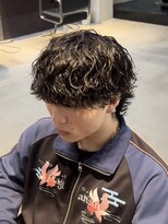 アトラクト バイ ラック 津田沼(Attract by LUCK) 波巻きウルフパーマ/津田沼/メンズパーマ/メンズ/メンズカット