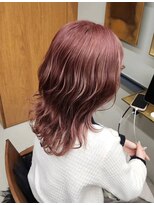 パルムヘアー(Palm hair) 【ブリーチで叶える】くすみピンクベージュ