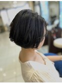 首ラインが綺麗にスッキリボブ