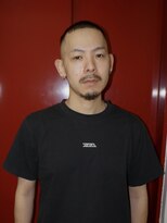 メリケンバーバーショップ トーキョー(MERICAN BARBERSHOP TYO)&nbsp;バズカットスキンフェードイージーパーマボウズ（BURG）
