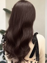 ルノヘアー(Lunohair)&nbsp;小顔レイヤー×ココアブラウン/顔周りカット/艶髪