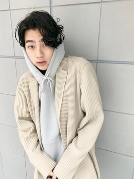 ノラ シブヤ(NORA) 【嶋津】無造作パーマ×センターパート